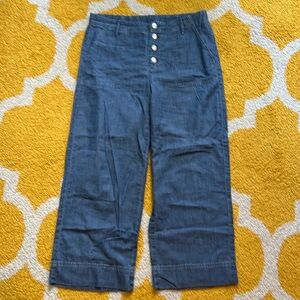 J. Jill denim wide leg pants